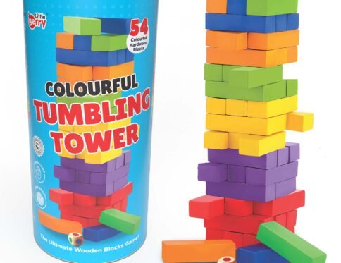 Colourful Tumbling Tower 54 Pcs